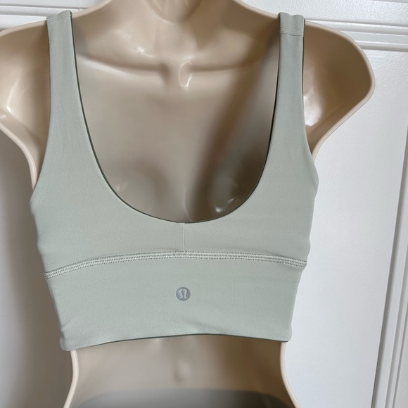Lululemon Align Reversible Sports Bra. Size 4. Color Green Twill and Light Sage - Picture 4 of 9